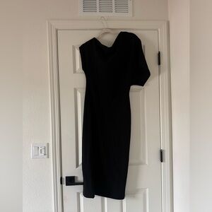 Zara One Shoulder Black Dress